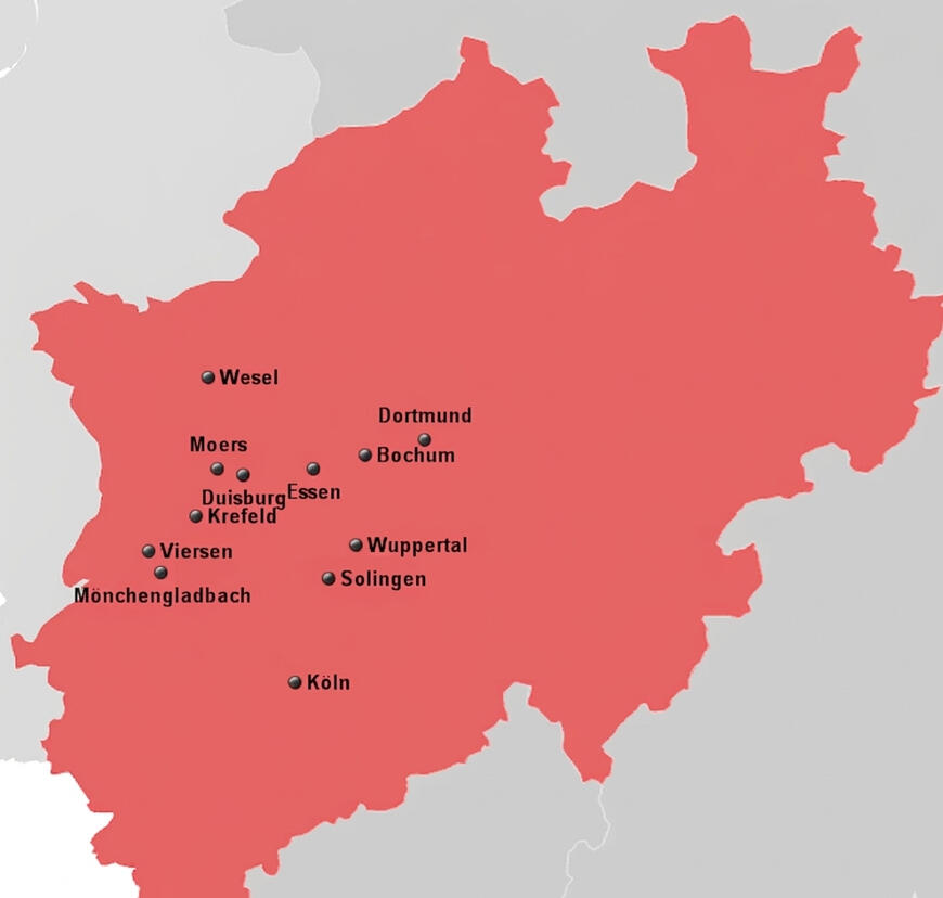 Servicegebiet Grafik Servicegebiet Grafik